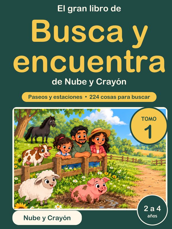 Tapa de El gran libro de busca y encuentra, Tomo 1